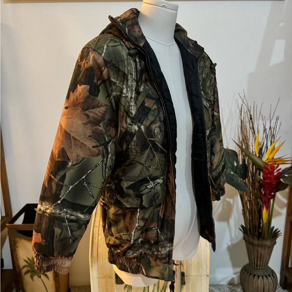 TrailCrest Boy's Medium Tactical Hoodie Jacket Insulated Warm Camo Hunting Gear - Picture 3 of 9